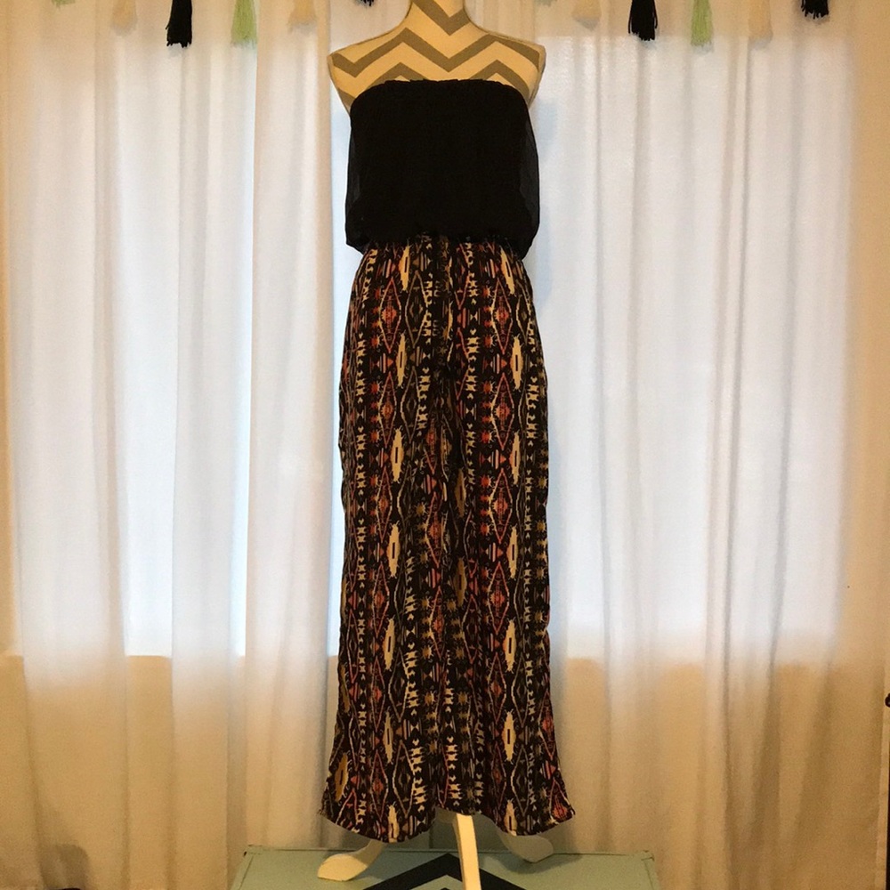 Boho strapless jumpsuit